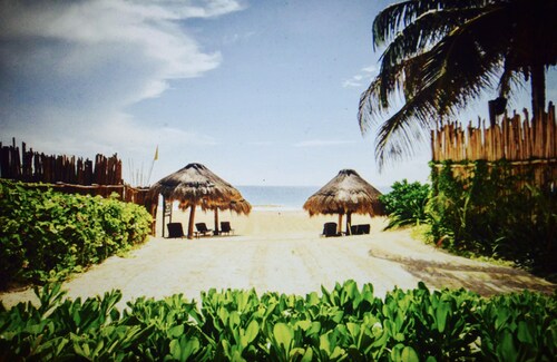 Featuring Ocean Front Sunbathing Terrace.Best View on Tulum Beach!