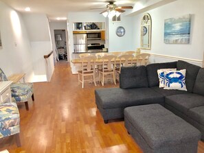 Smart TV, DVD player, books