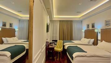 Egyptian cotton sheets, premium bedding, pillow-top beds, in-room safe