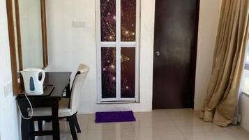 1 bedroom, desk, soundproofing, iron/ironing board