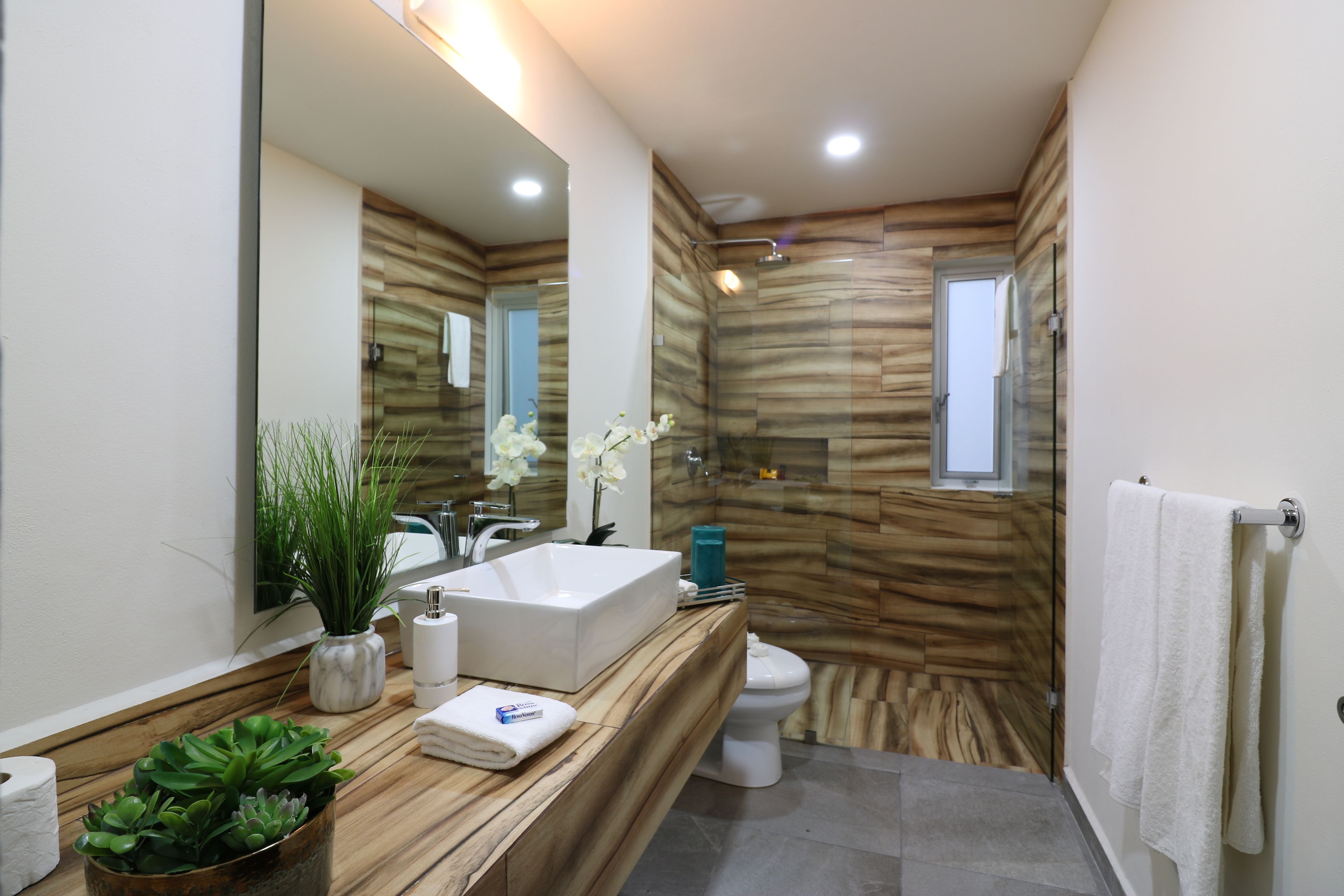 Apartment | Bathroom | Shower, free toiletries, hair dryer, towels