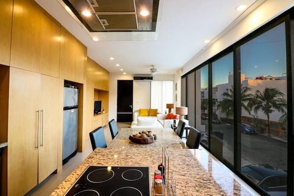 Apartment | Wohnbereich | Flachbildfernseher