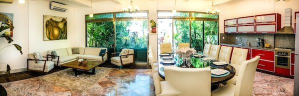 Huvila | Oleskelualue | Taulutelevisio