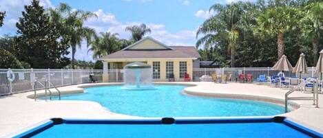 A heated pool