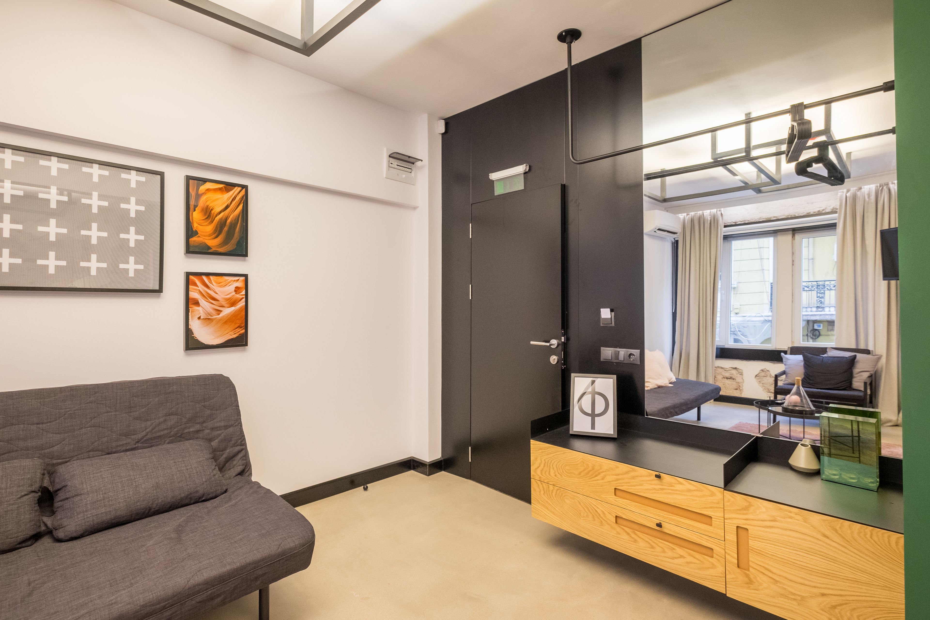 superior studio | living area | plasma tv