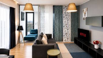 Luxury-Suite, 2 Schlafzimmer, Küche | Individuell dekoriert, individuell eingerichtet