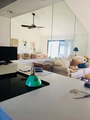Smart TV, DVD player, music library, video library