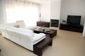 Télévision, cheminée