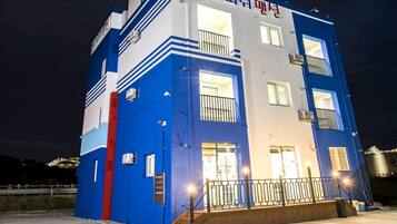 Front of property - evening/night