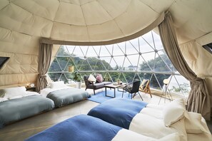 Glamp Ocean Iseshima Bay Terrace Comfort-type Domes, Shared Bathroom