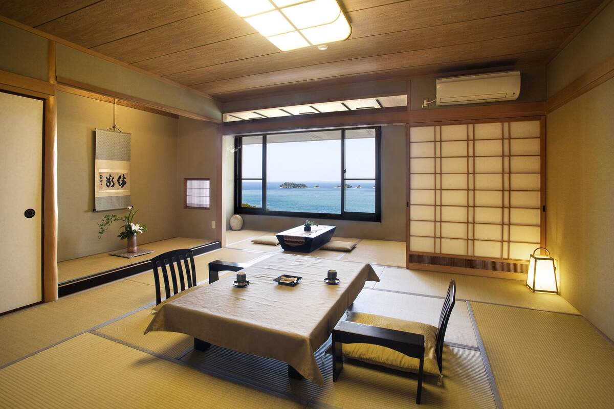 Superior Japanese Style Room, TOBISHIMAKAN, with Private Open-air Bath | Premium bedding, down comforters, WiFi (free), bed sheets