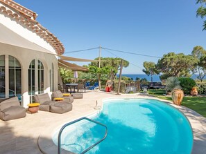 Pool - Wonderful private villa for 6 people with WIFI, hot tub, A/C, private pool, TV and terrace (La Garonnette-plage)