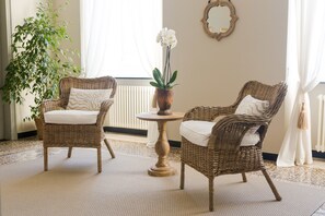 Desk, cots/infant beds, free WiFi, bed sheets