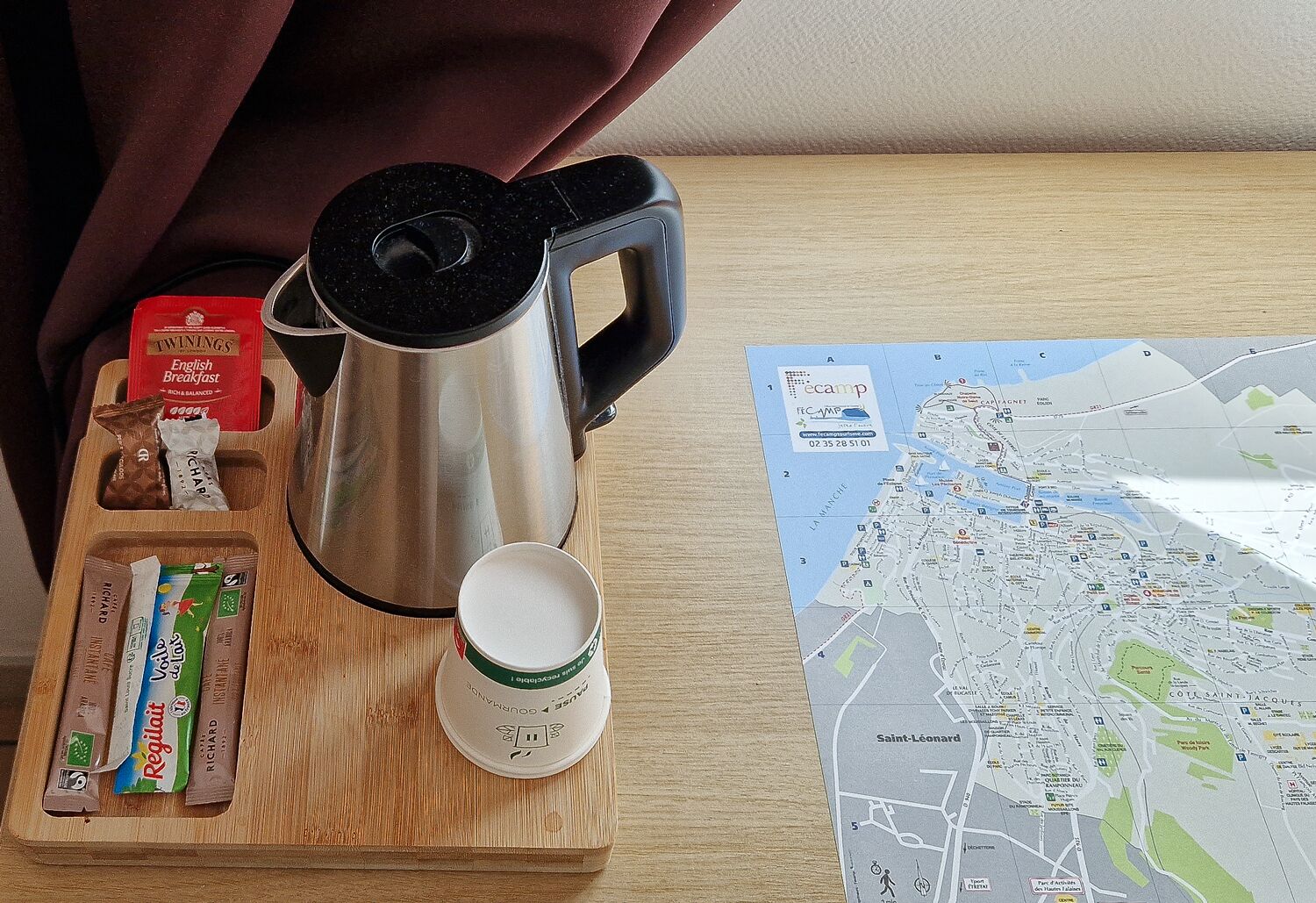 desk, iron/ironing board, free wifi, bed sheets