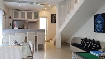 Villa, 3 Bedrooms | Living area | Flat-screen TV