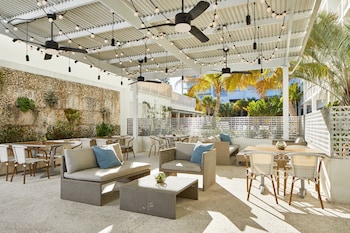 Breakfast, lunch, dinner served; local and international cuisine  at The Sarasota Modern, a Tribute Portfolio Hotel