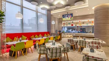 Lunch and dinner served, local and international cuisine