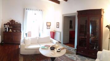 Royal Double Room, Balcony | Living area | Flat-screen TV