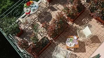 Chambre Double ou avec lits jumeaux, balcon | Terrasse/Patio