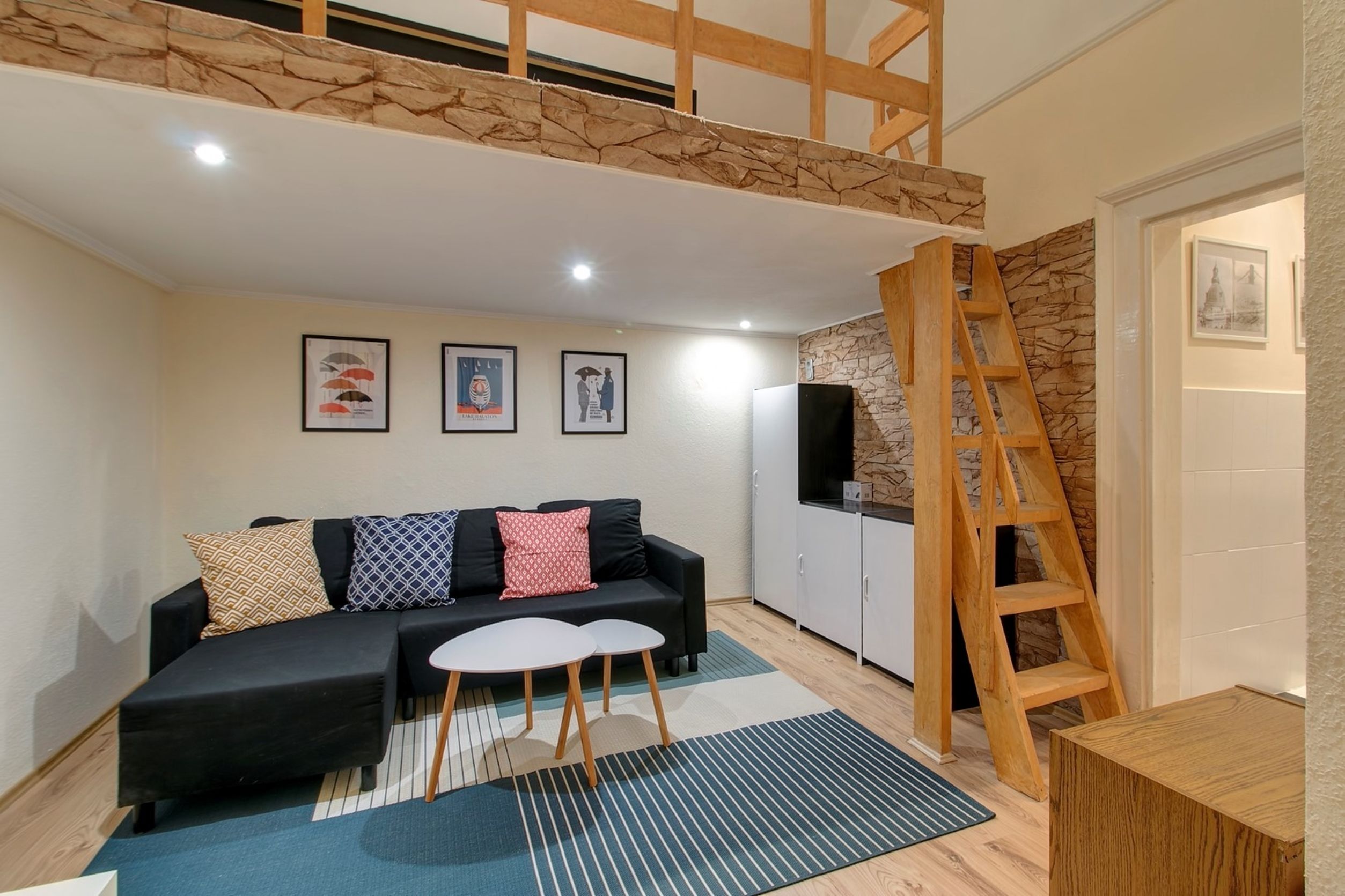 City-Studio, 1 Queen-Bett und Schlafsofa | Schreibtisch, Bügeleisen/Bügelbrett, kostenloses WLAN