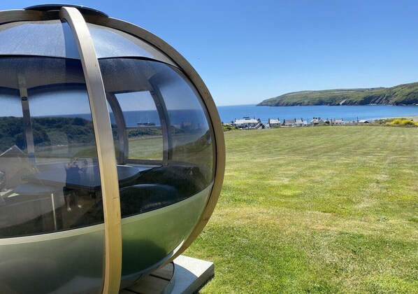 Enjoy unobstructed views of the surrounding landscape from the observation dome.