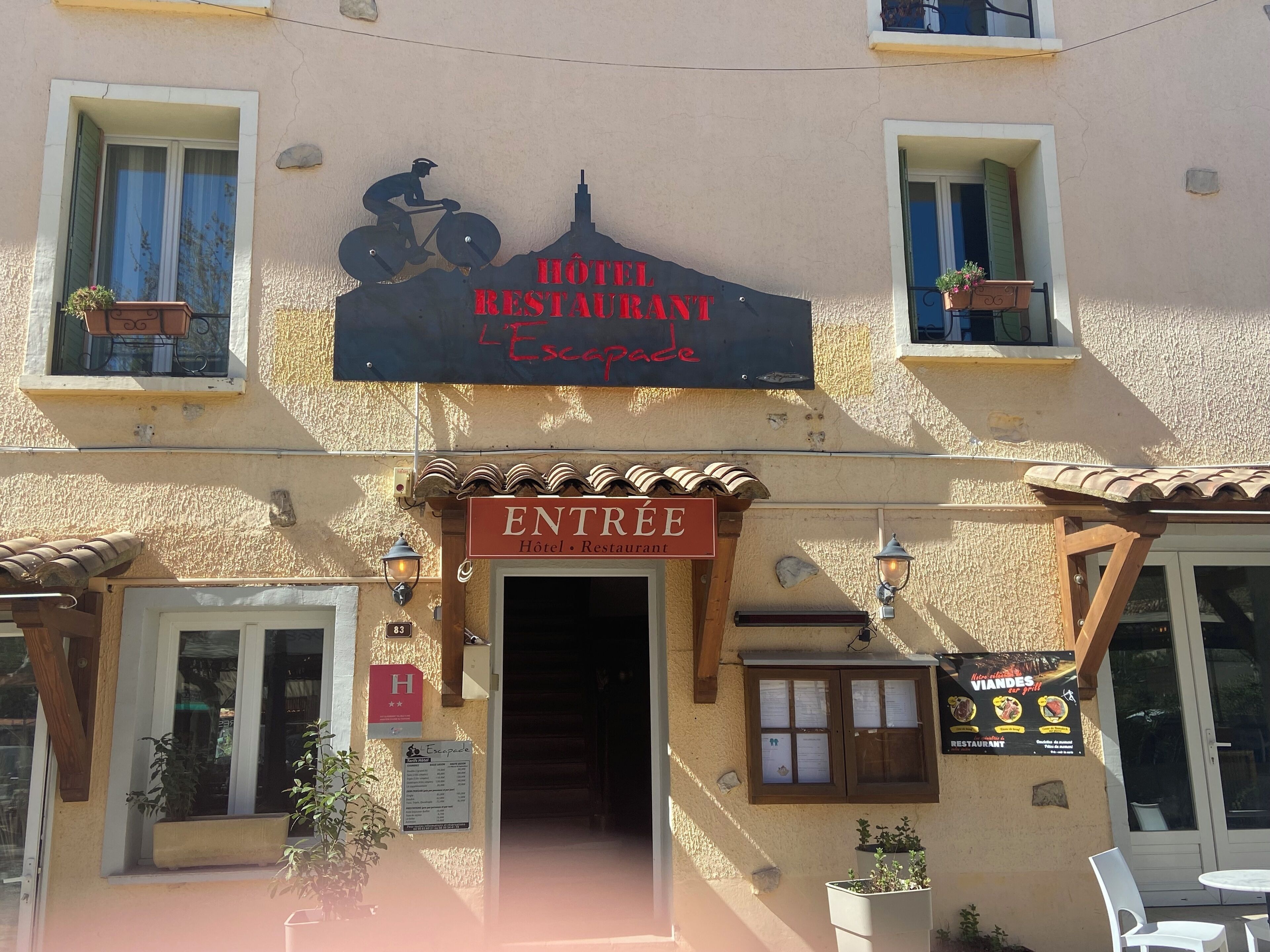 Overnatningsstedets facade