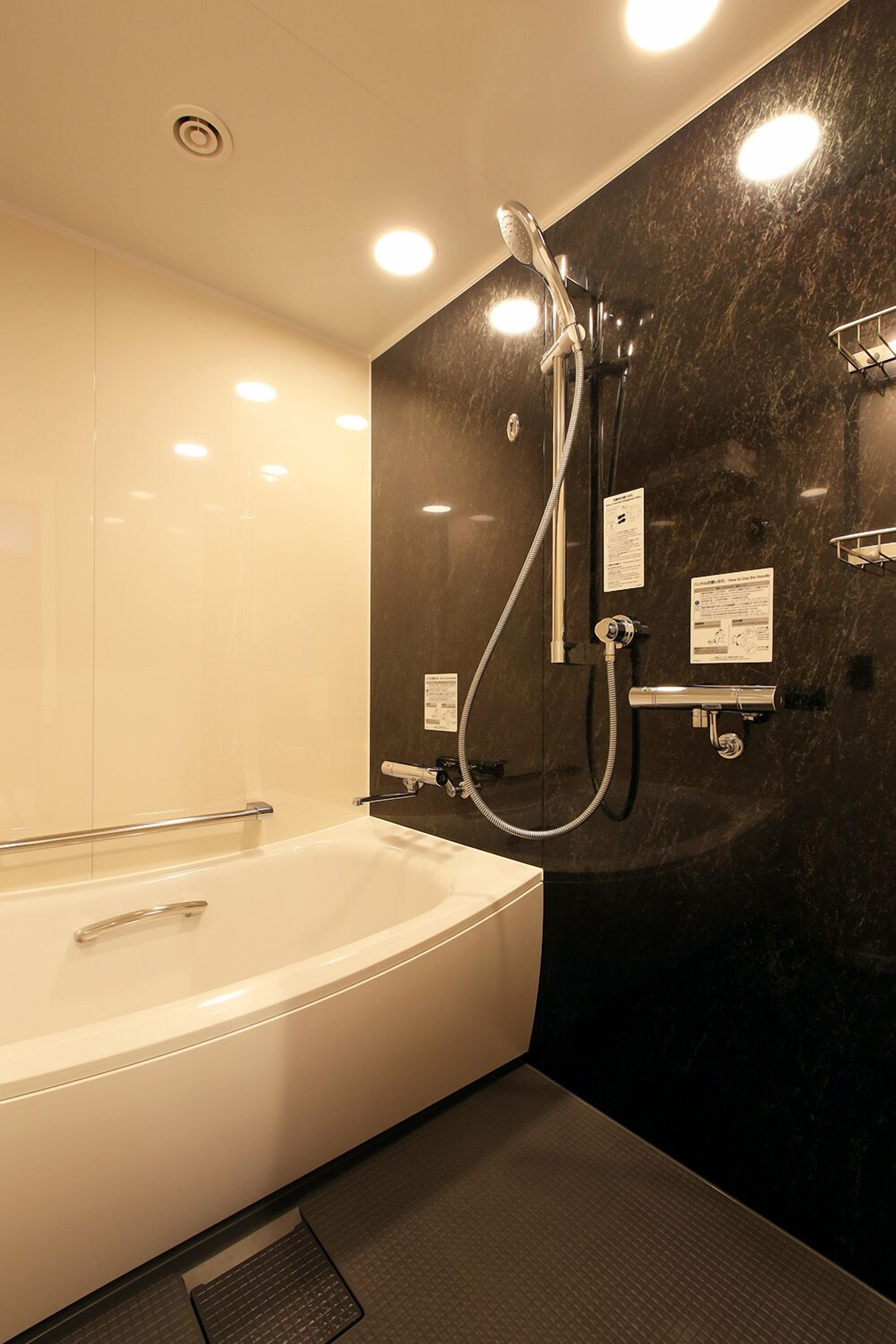 free toiletries, hair dryer, slippers, electronic bidet