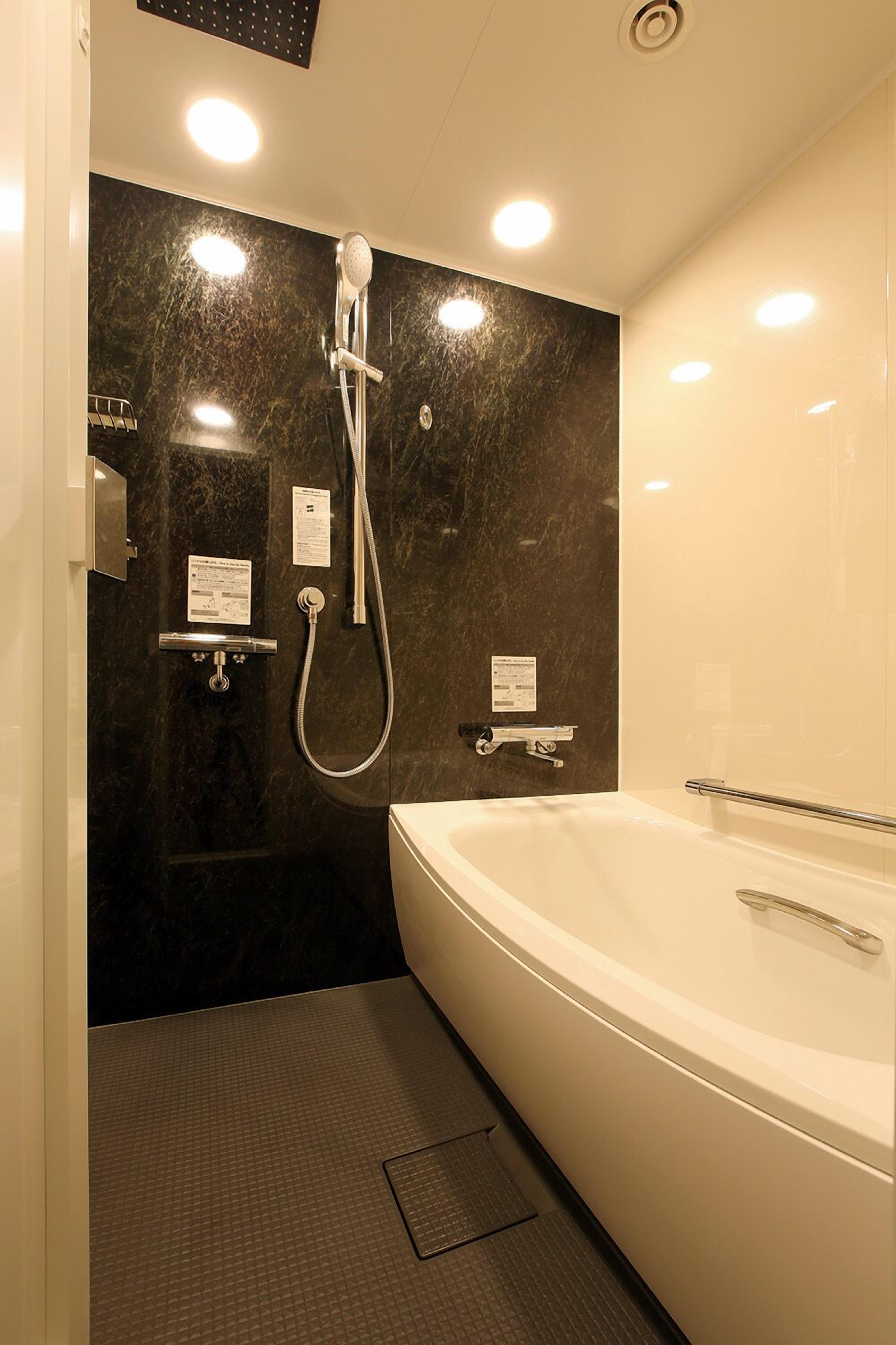 free toiletries, hair dryer, slippers, electronic bidet