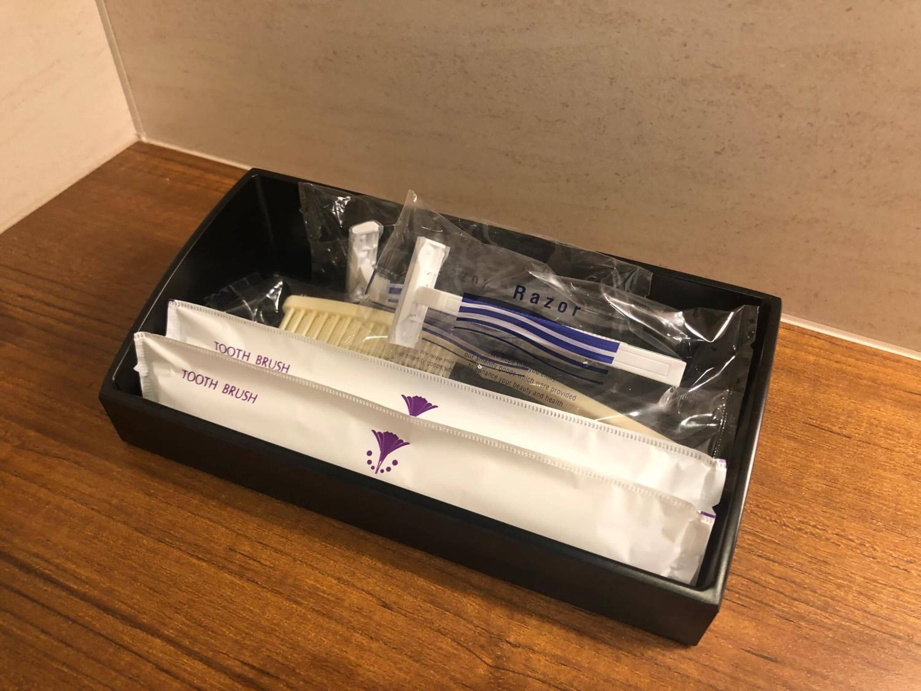 free toiletries, hair dryer, slippers, electronic bidet