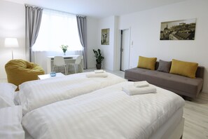 Superior Apartment | Desk, laptop workspace, blackout drapes, soundproofing - City Center Best Place Apartments (Bratislava)