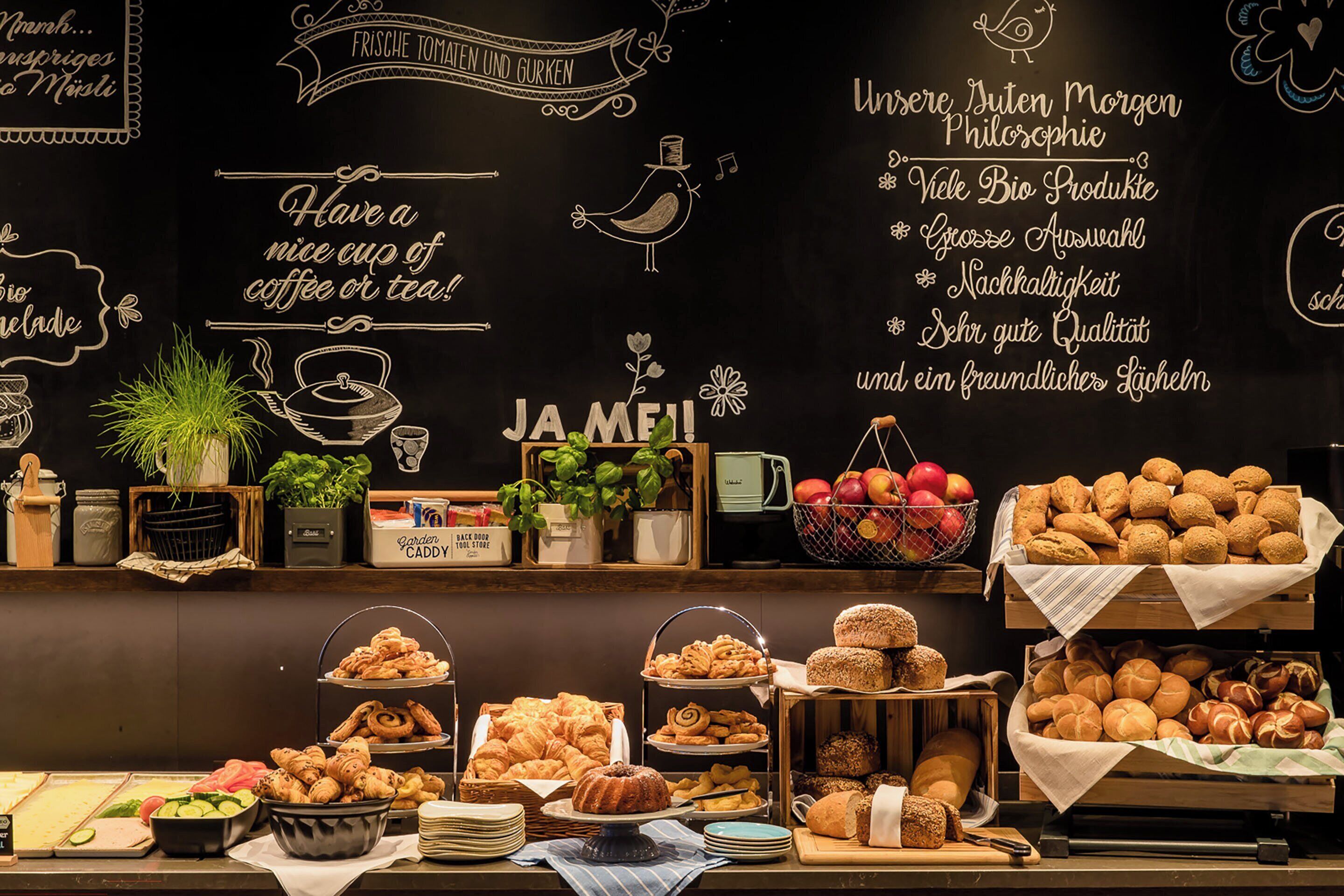 daily buffet breakfast (eur 17.90 per person)