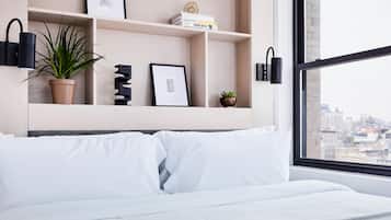 1 habitación, caja de seguridad en la habitación y cortinas blackout