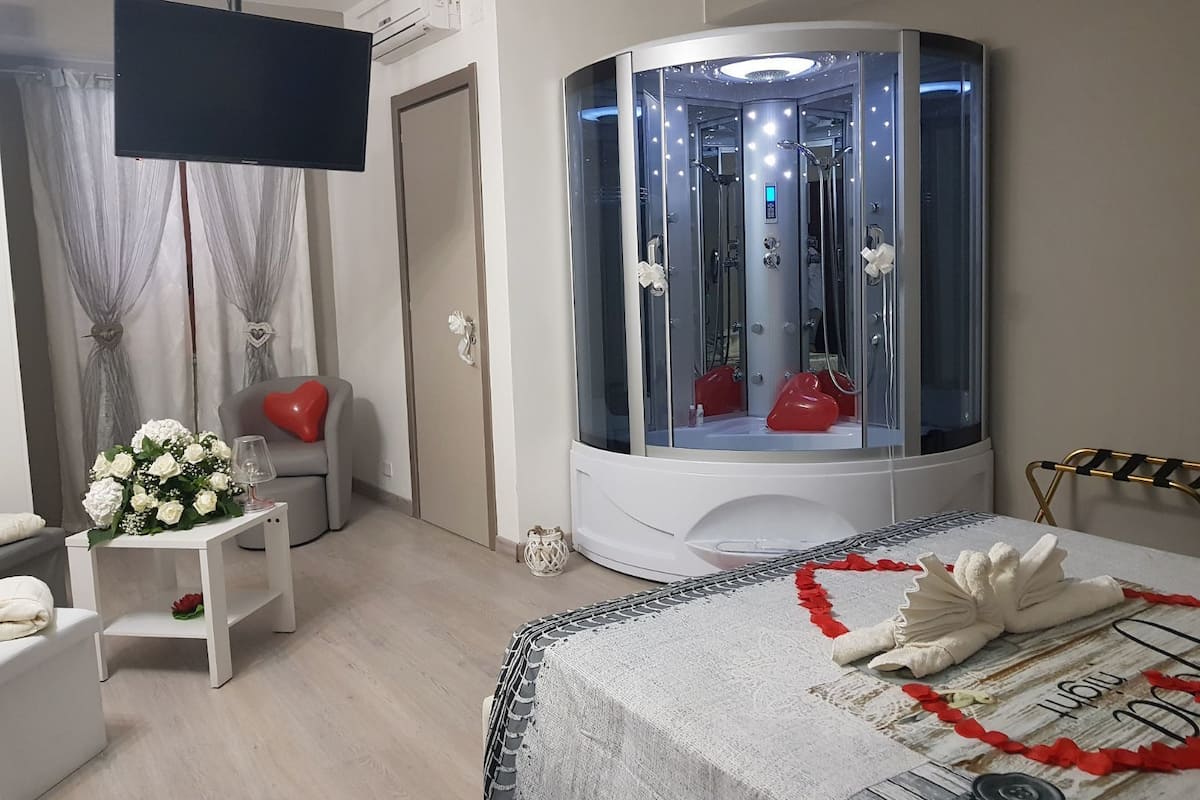 Deluxe suite, bubbelbad | Uitzicht vanuit de kamer