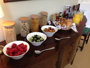 Kontinental frokost er inkludert hver dag
