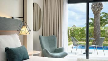 Bungalow (Sharing Pool) | Literie de qualité supérieure, coffres-forts dans les chambres