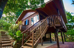 Cottage Deluxe, 2 chambres, vue océan | Balcon