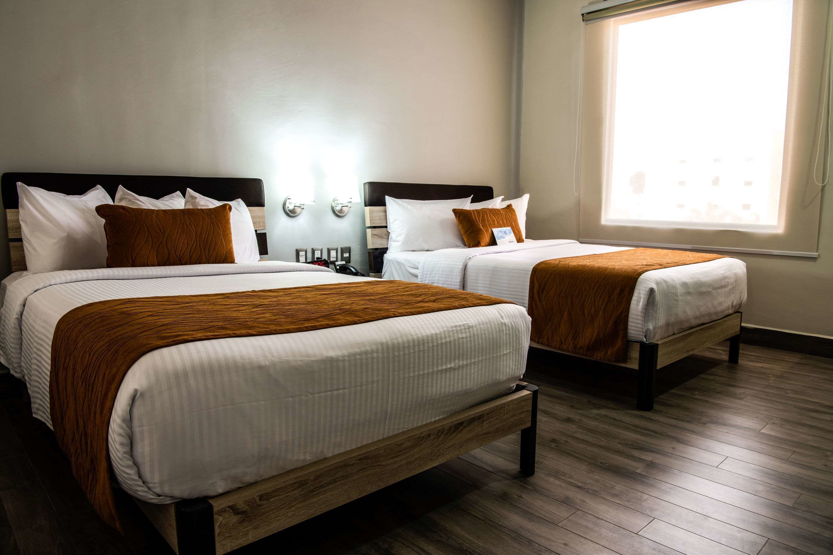 standard 2 doubles non smoking | premium bedding, in-room safe, desk, iron/ironing board