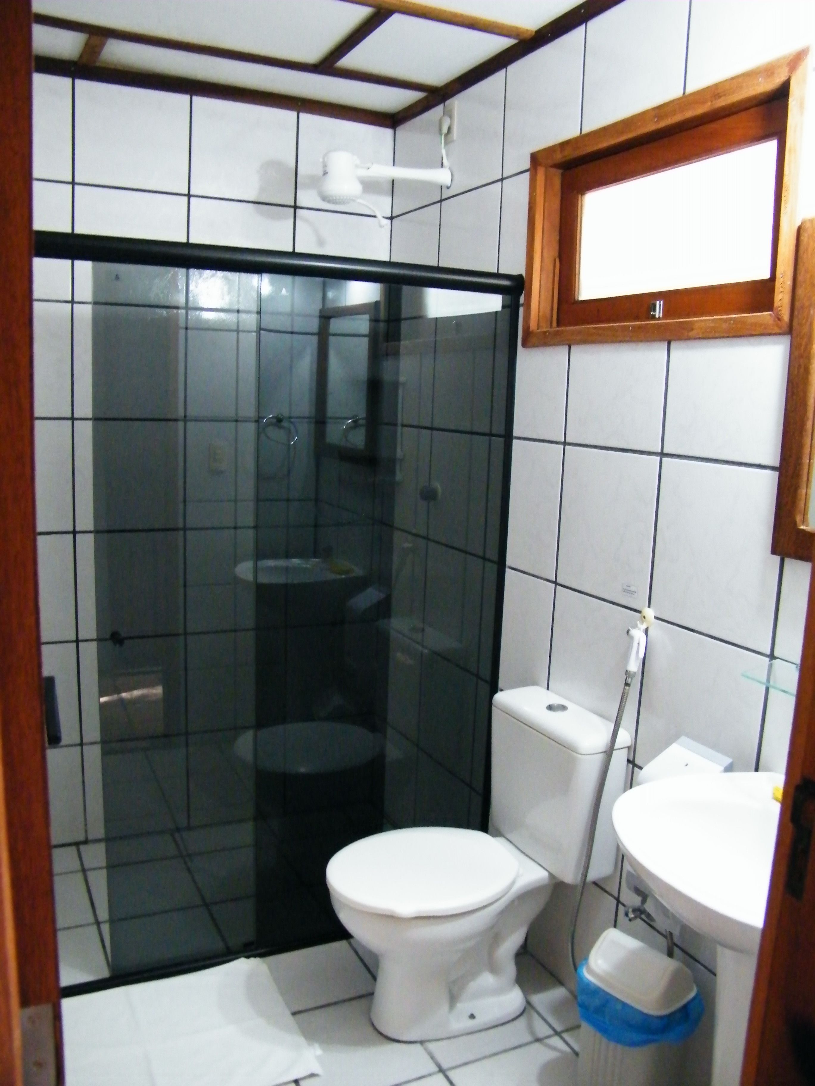 standard room | bathroom | shower, hair dryer, towels