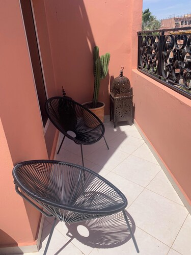 CHARMING APARTMENT QUIET COMFORTABLE 2 PLACES C CENTER MARRAKECH GUELIZ