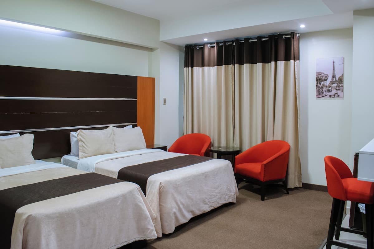 Kamar Double Standar, Beberapa Tempat Tidur | Seprai premium, selimut bulu angsa, dan ruang kerja ramah laptop