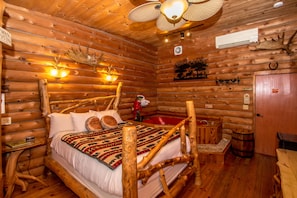 Deluxe-Suite (Log Cabin) | 1 Schlafzimmer, hochwertige Bettwaren, individuell dekoriert