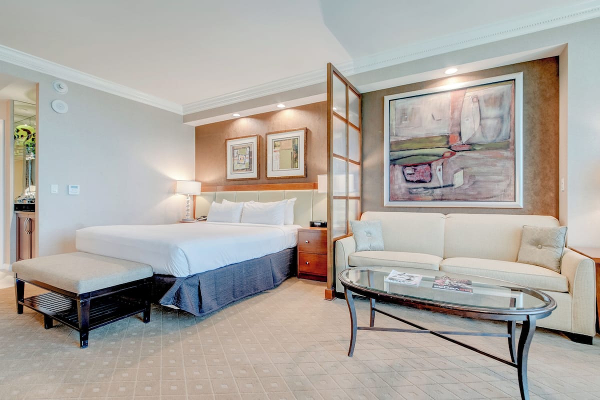 PH Floor Two-Bedroom - Strip View & Balcony | 1 bedroom, premium bedding, down duvets, pillow-top beds