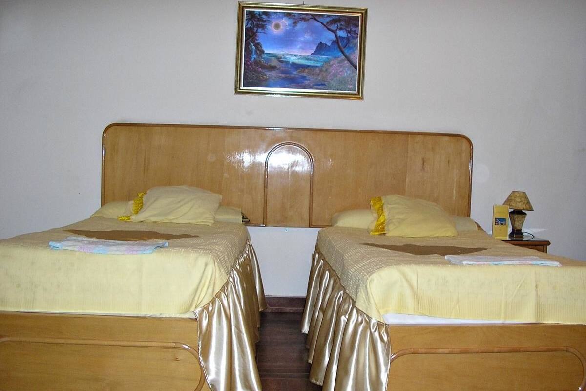 Desk, blackout curtains, free WiFi