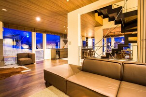 Flat-screen TV, Netflix, DVD player, streaming services