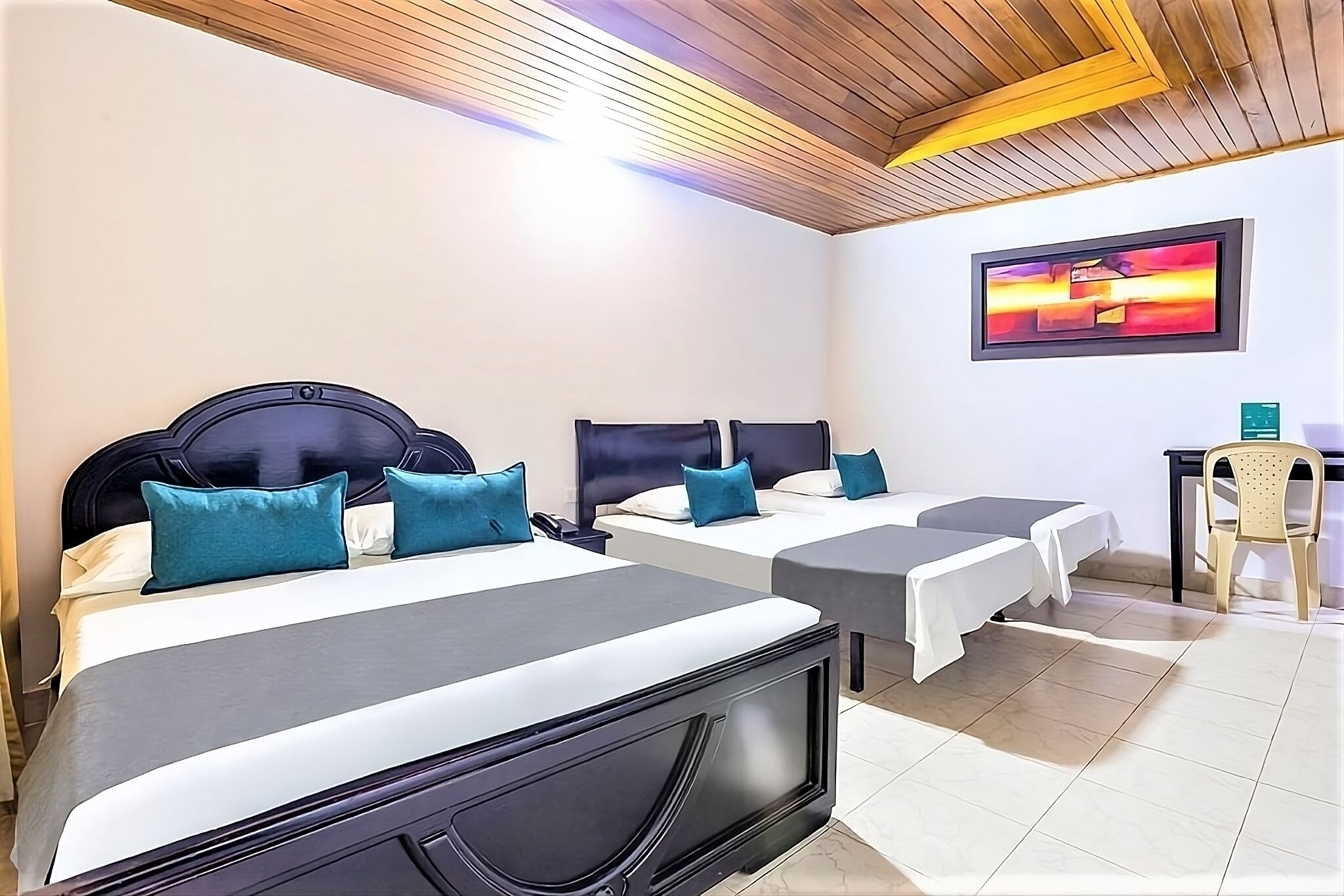 basic quadruple room, multiple beds, non smoking | 1 bedroom, egyptian cotton sheets, blackout curtains, free wifi