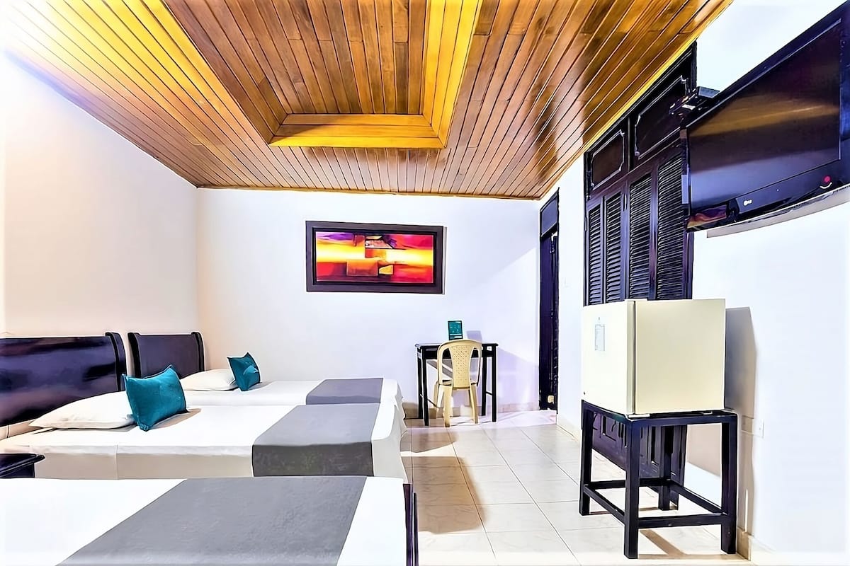 basic quadruple room, multiple beds, non smoking | 1 bedroom, egyptian cotton sheets, blackout curtains, free wifi