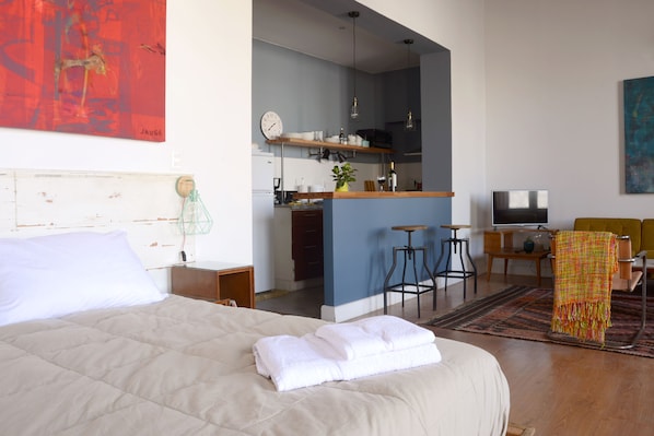 Desk, iron/ironing board, free WiFi, bed sheets