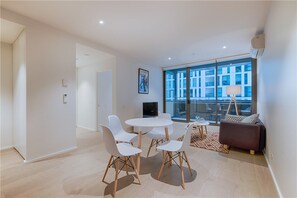 City Apartment, 1 King Bed | Living area | Flat-screen TV - APC on Collins (Docklands)