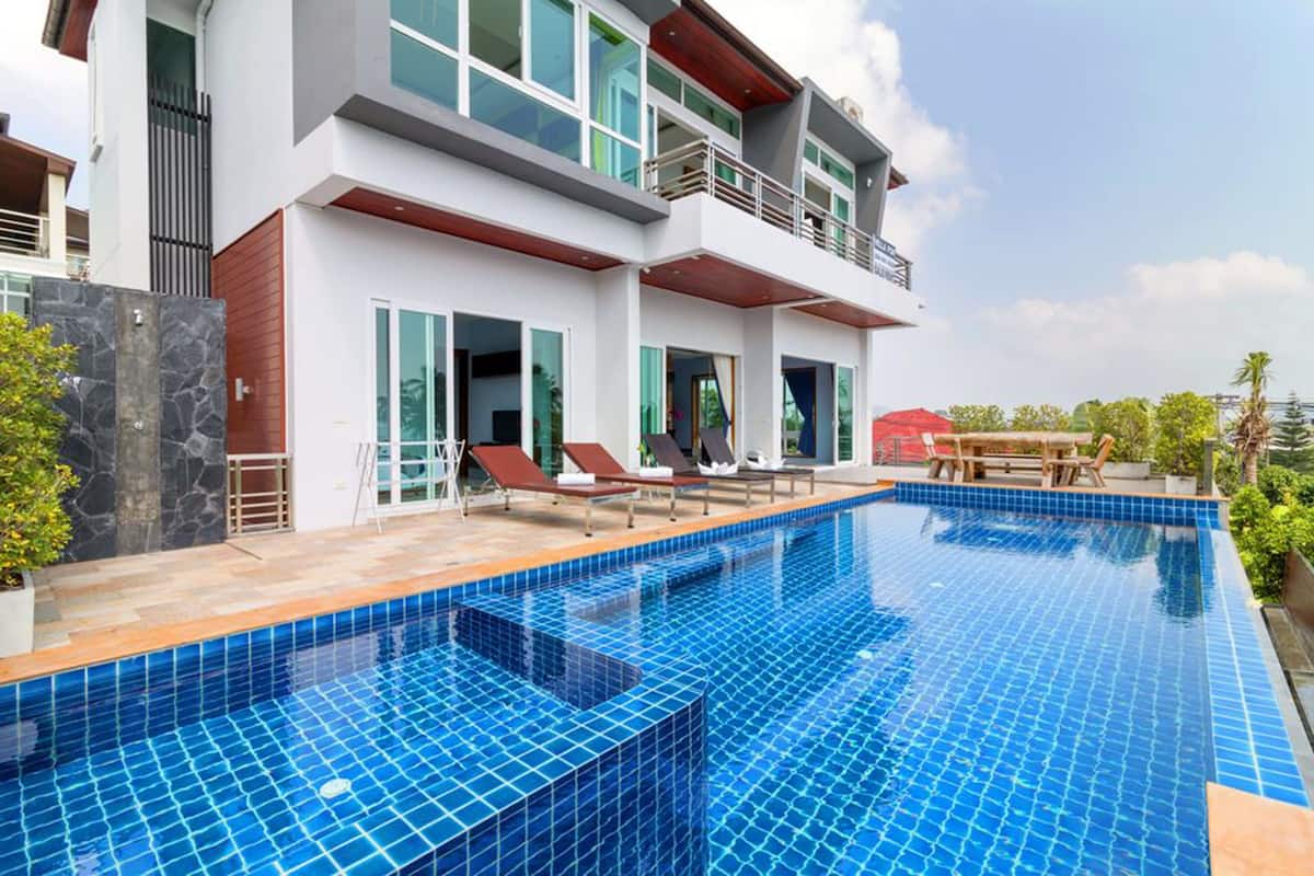 Luxury Pool Villa with Sea View | Terrace/patio