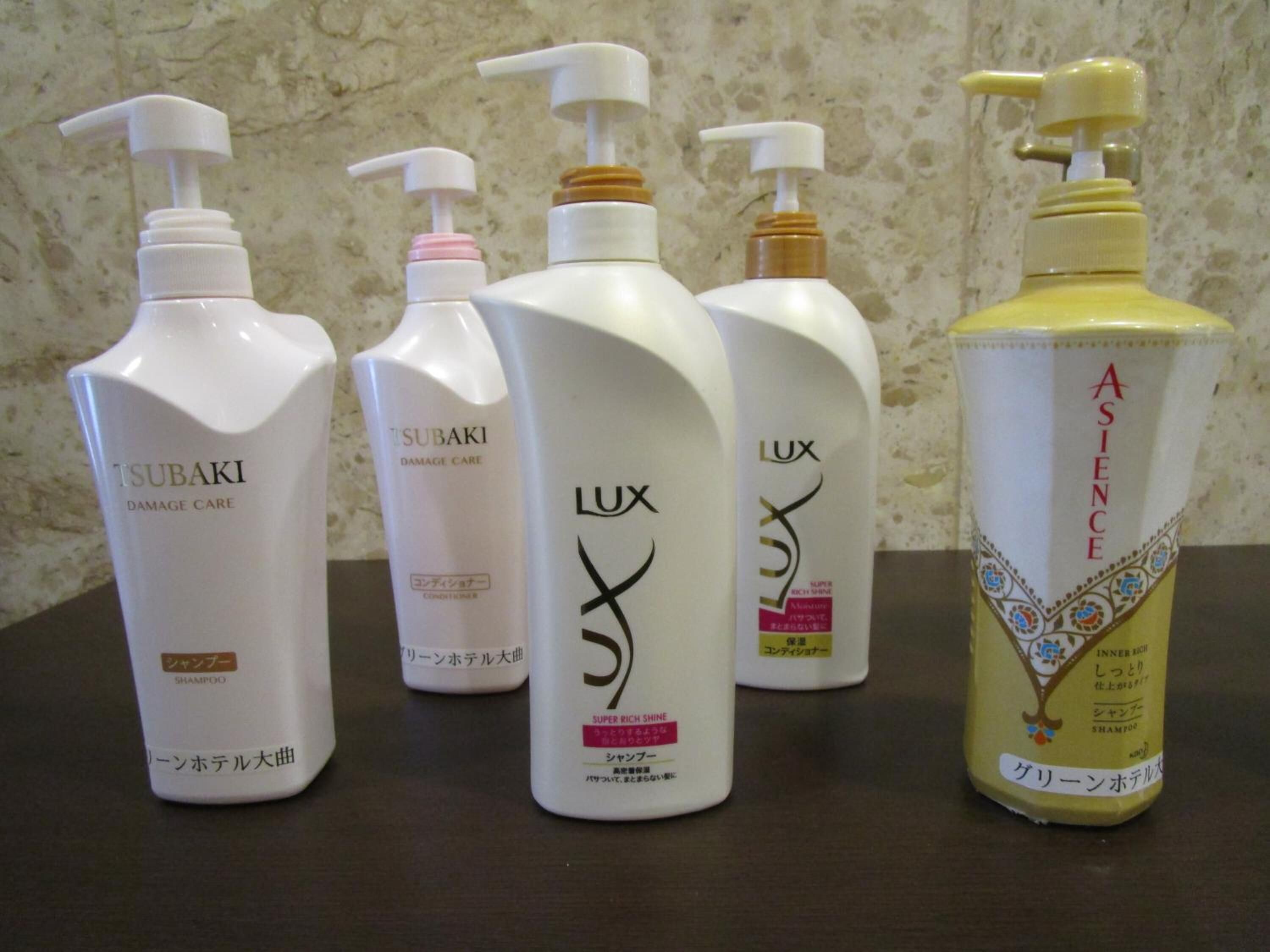 combined shower/bathtub, free toiletries, hair dryer, slippers